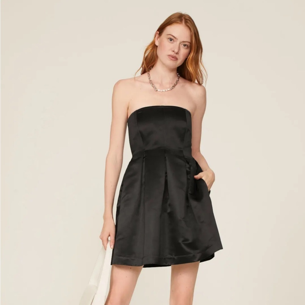 Marina Moscone Mini Black Cocktail Dress 4